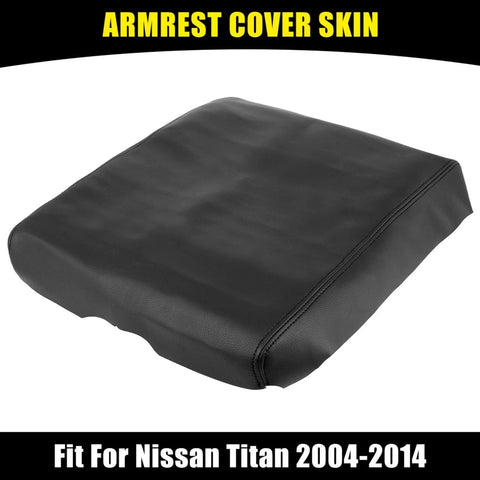 Nissan Titan (2004-2014) Black Center Console Lid Armrest Cover