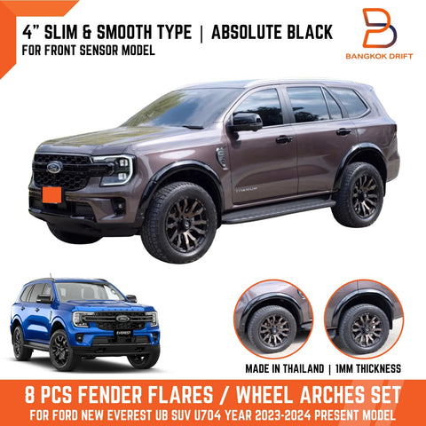 Ford Everest UB SUV Black Slim Fender Flares (2022-2024)