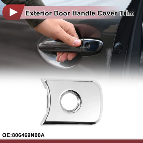 Nissan Sentra Silver Tone Exterior Door Handle Cover Trim (2013-2019)