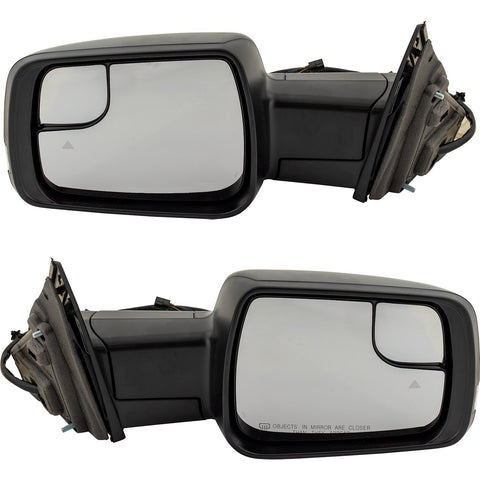 Mirrors For 2019-2022 Ram 1500 Pair Power Heated Power