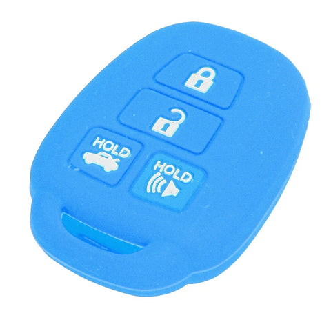 Toyota Camry Blue Silicone Key Cover Housing (2012-2018)