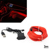 Car Interior Atmosphere Decoration USB 3 Meter LED Strip Lights