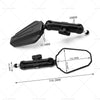 Honda CRF300L 250L 7/8" Handlebar Mount ATV Adventure Mirrors (2021-2023)