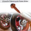 0.63" Aluminum Alloy Plastic Motorcycle Slider Frame 1 Pc Orange