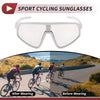 1 Pc Motorcycle Riding Goggles Gray Lens White Frame PC Cycling Sunglasses