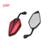 Motorcycle Motorbike 2 x Polygon Rear Side View Mirror
