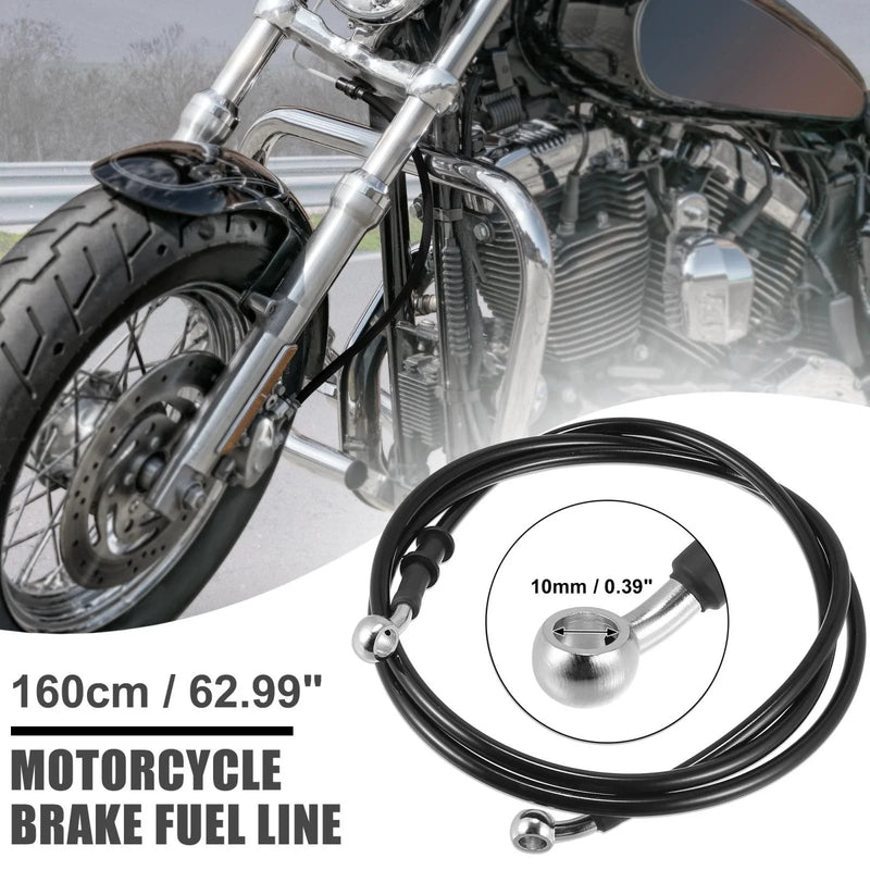 Motorcycle ATV Braided Brake Clutch Oil Hoses Line Pipe / 10mm