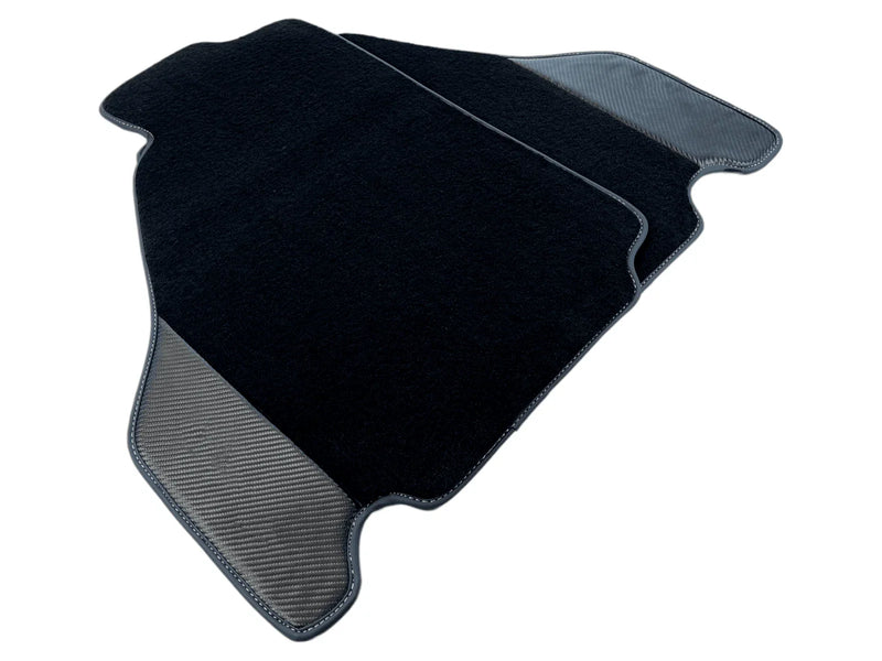 Ferrari F430 2004-2009 Carpet & Carbon Fiber Black Floor Mats (2004-2009)