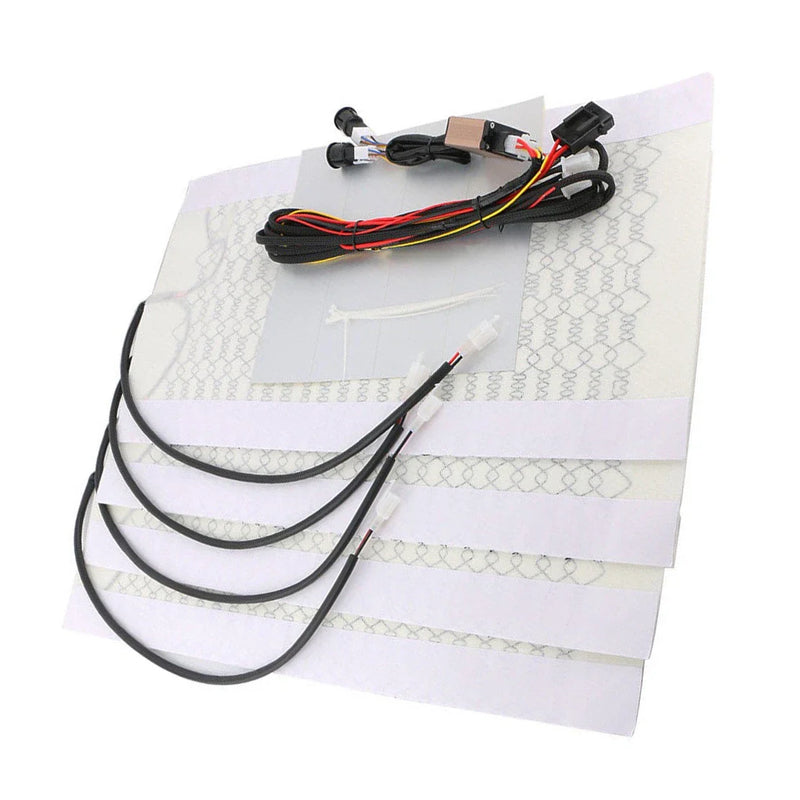 ATV Motor Vehicles Universal Carbon Seat Heating Mats Retrofit Kit