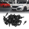 Ford Bumper Clips 50 Pcs Plastic Push Rivet Fasteners