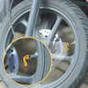 Motorcycle Wheels Gold Tone 2 x 90 Degree Tire Valve Stems