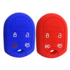 Ford Edge, Explorer, F-150, F-250, F-350 2 x Silicone 4 Button Key Cover Case