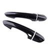 Ford Mustang 2 x L&R Carbon Fiber Style Door Handle Trim Caps (2015-2020)