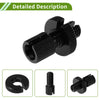 Motorcycle Cable Adjuster Screw / 4 x Aluminum Motorcycle Clutch Cable Black