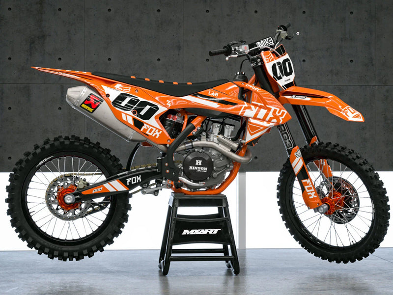 KTM SXF 450 Custom Decals GLOW STYLE (2007-2010)