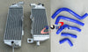 Kawasaki KDX200 KDX220 Aluminum Radiator + Red Silicone Hose (1995-2006)