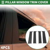 Ford F-250 (1999-2014) Carbon Fiber Black 4pcs Door Pillar Window Trim