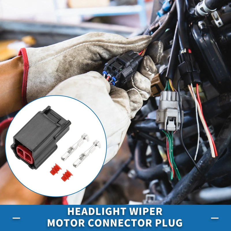 Toyota Lexus 2 x Pin Headlight Wiper Motor Connector Plug