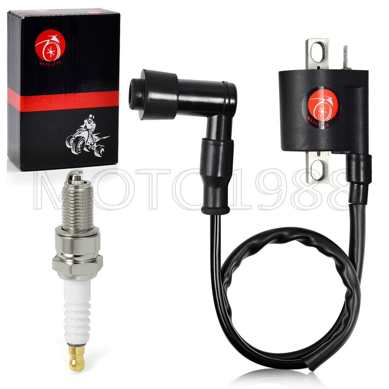 Yamaha Grizzly 80 Badger 80 Raptor 80 3x Ignition Coil&Plug (2006-2010)
