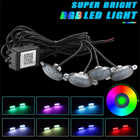 Toyota Ford RAM Pickup 4 x RGB LED Front Grille Lights (2015-2023)