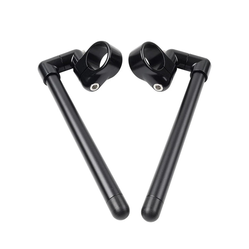 Motorcycle 46MM Black Cafe Racer 7/8" Clip-On Handlebar