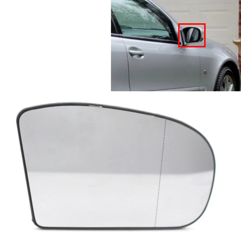 Benz E320 2004-2005 Right Heated Wing Mirror Glass w/Backing