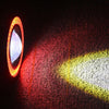 Car Projector - Round Red Halo Angel Eye Bulbs 89mm LED Fog Light Lamp
