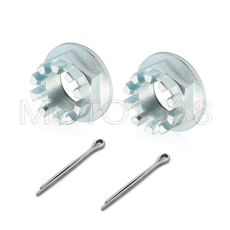 Honda TRX420FA / FE / FM / TE / TM Rancher 420 2007-2024 2X Rear Axle Nuts w/Pin