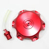 110cc 125cc PIT Trail Dirt Bike RED Alloy Gas Fuel Tank Cap + Breather
