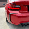 BMW 2 Series F87 M2 2 x CB Look Rear Bumper Side Spoilers (2016-2021)