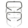 Harley Road King Chrome/Black Highway Engine Guard Crash Bar (1997-2024)
