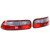Honda Civic EG EJ 2 x Red White Rear Tail Light Lamps (1992-1995)