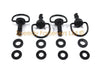 Yamaha R1 R6 Ducati dzus Schrauben 4 Schwarz 17mm