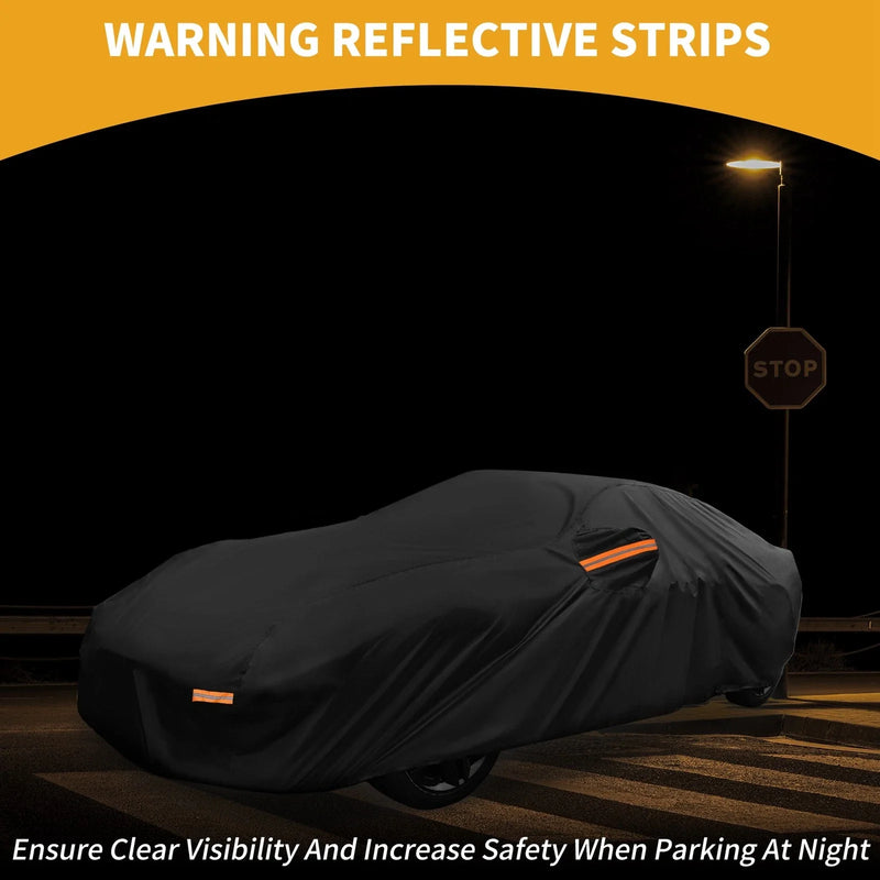 Porsche 718 Black with Zipper 210D-PU Car Cover Waterproof All Weather