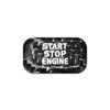 Volvo V40 V60 S60 S80 XC60 Carbon Engine Start Stop Button Sticker