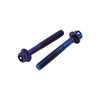 Motorcycle 4Pcs Colorful Titanium Alloy Hexagon Bolts M6 x 45mm