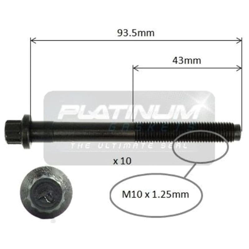 Mitsubishi Lancer CG CH Engine Cylinder Head Bolt Set (2002 - 2006)