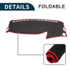 Mercedes Benz S Class W222 2014-2020 Black Red Dashboard Cover Mat
