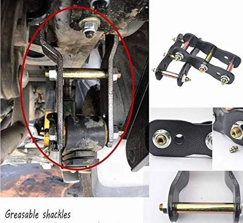 Mitsubishi Triton L200 2" Rear Extended Lift Shackles (2005-2015)