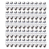 Universal 31mm 50pc Festoon 4 SMD 5050 LED Dome Map License Plate Bulbs