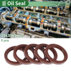 Oil Seal 28x35x5mm Brown 5 Pcs Seal Ring Rotary Shaft Seal FKM Rubber