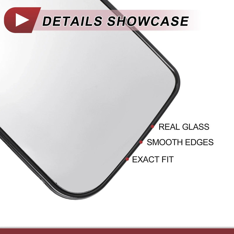 Ford F150 Heated Left Driver Side Tow Mirror Glass (2004-2023)