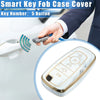 Ford Smart Key (Compatible) - Gray Key Fob Cover 5 Button
