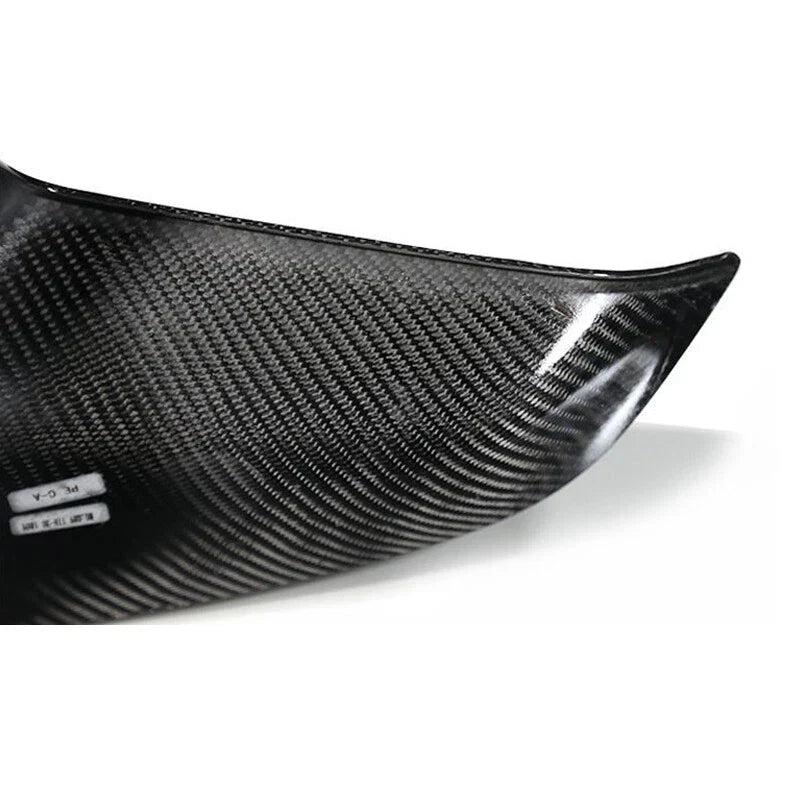 Tesla Model 3 Real Carbon Fiber Wing Side Mirror Cover Caps Trim fit