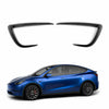 Tesla Model Y Black Front Fog Light Eyebrow Trims Cover (2020–2024)