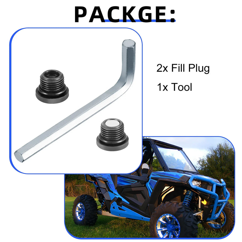 Polaris General 1000 XP Front Differential Oil Fill/Drain Plug (2016-2023)