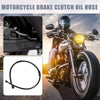 Motorcycle Set 65cm Oil Hose Brake Clutch Throttle Pipe Black