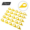 Truck Safety 25 x 19mm Yellow Wheel Nut Indicators