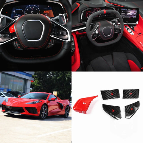 Chevrolet Corvette C8 Z51 5 x Steering Wheel Button Covers (2020-2022)