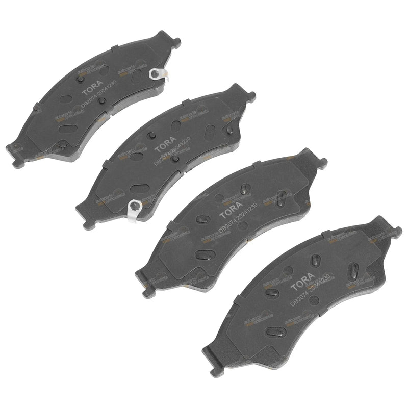 Ford Ranger PX 2x 302mm Slotted Dimpled Disc Rotors + Pads (2011-2019)